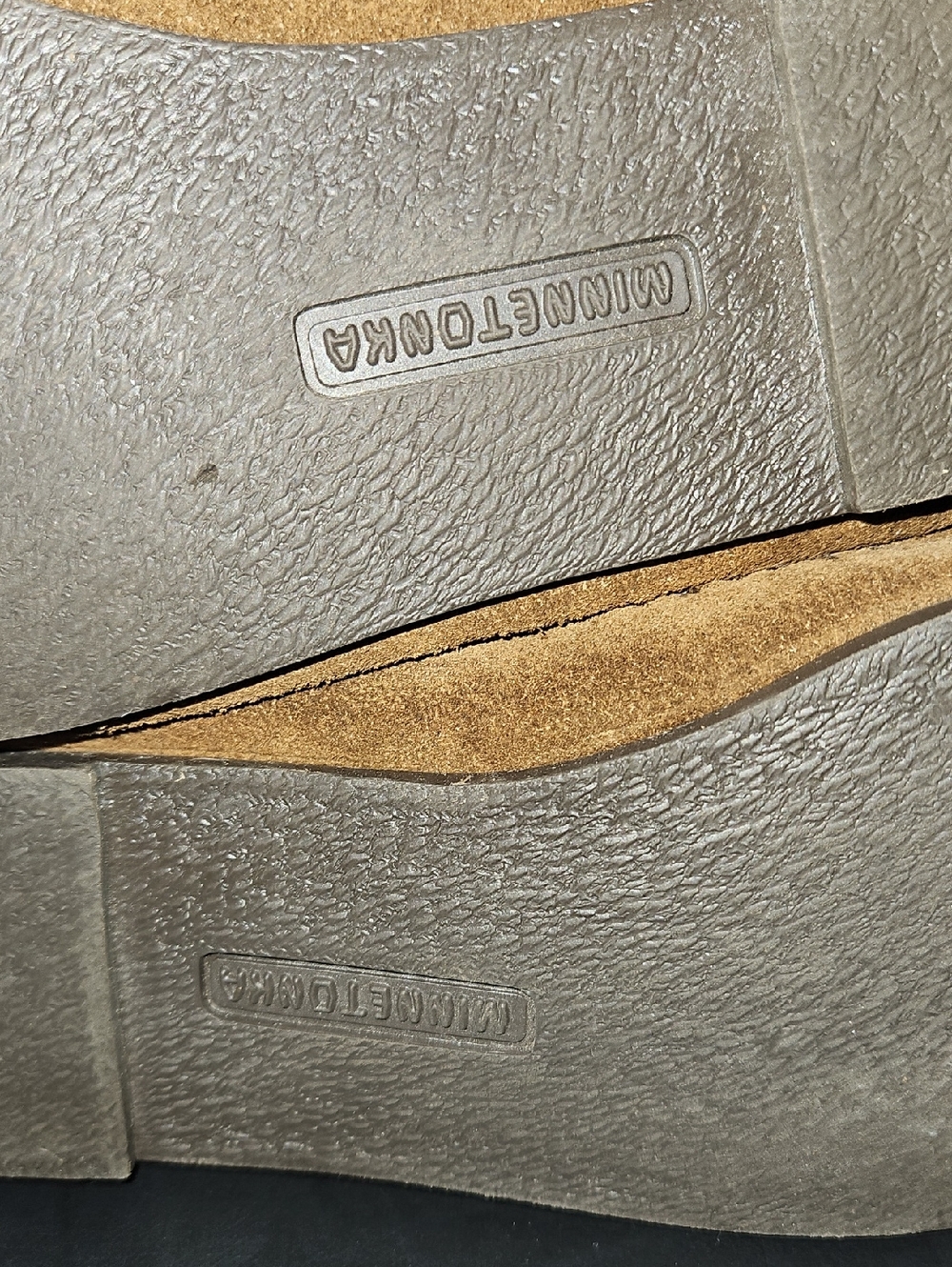 Minnetonka Suede Moccasin Boots in Camel Brown Size 9 - Picture 8 of 10